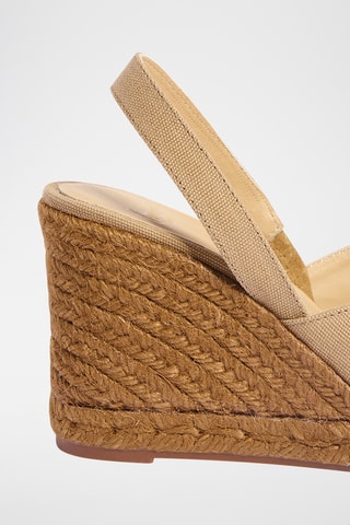 Espadrilles met Sleehak Brisa - Taupe