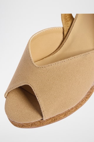 Espadrilles met Sleehak Brisa - Taupe