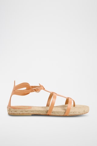 Leren Sandalen Delos - Beige