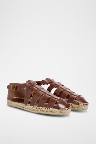 Leren Sandales Samos - Bruin