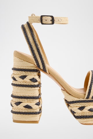 Sandalen met Hak Flas - Beige