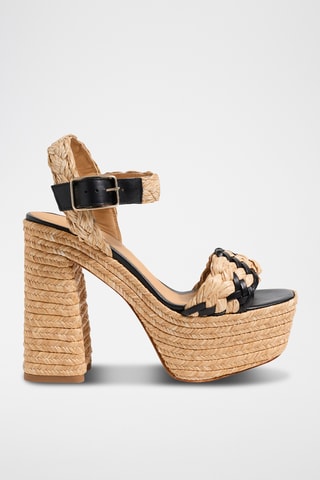 Sandalen met Sleehak Agnes - Beige