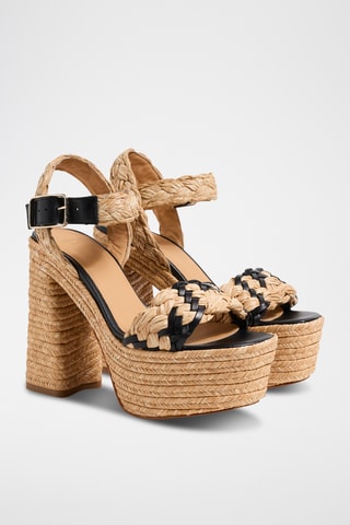 Sandalen met Sleehak Agnes - Beige