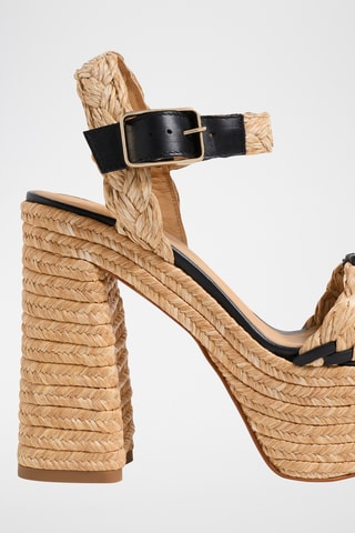 Sandalen met Sleehak Agnes - Beige