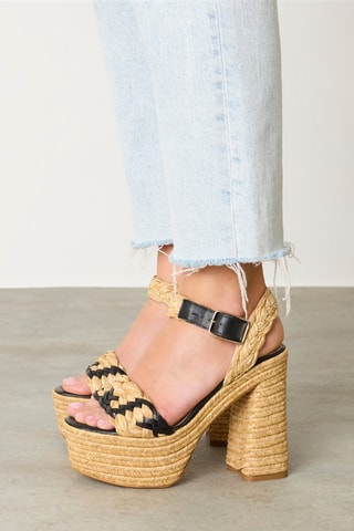 Sandalen met Sleehak Agnes - Beige