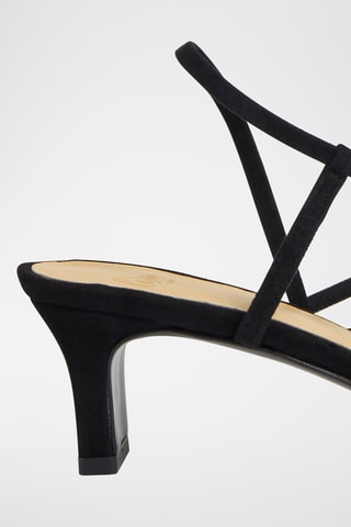 Nubuck Sandalen met Hak Leire - Zwart