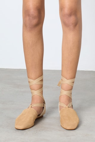 Linnen Espadrilles New Gala - Beige