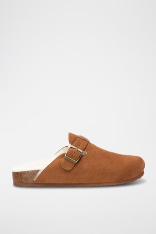 Gevoerde Clogs - Camel