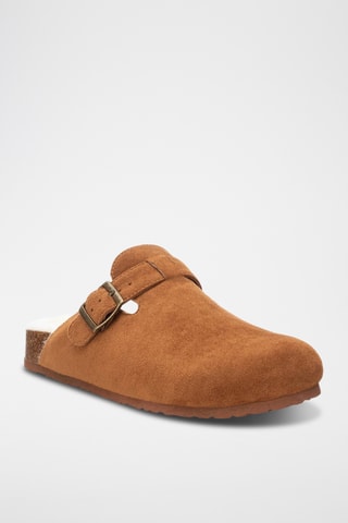 Gevoerde Clogs - Camel
