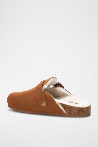Gevoerde Clogs - Camel