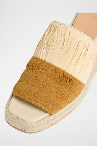 Muiltjes met Sleehak Tonia - Beige