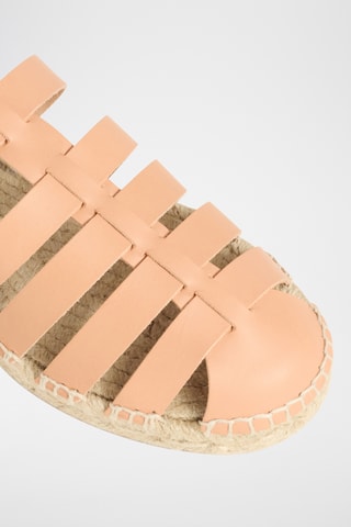 Leren Muiltjes Lesvos - Beige