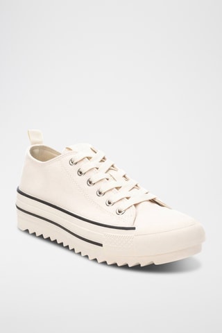Platform Sneakers - Beige