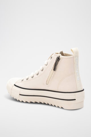 Hoge Platform Sneakers - Beige
