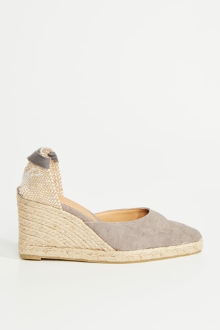 Espadrilles met Sleehak Joyce - Grijs