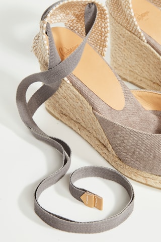 Espadrilles met Sleehak Joyce - Grijs
