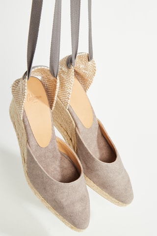 Espadrilles met Sleehak Joyce - Grijs