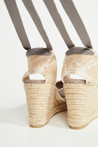 Espadrilles met Sleehak Joyce - Grijs