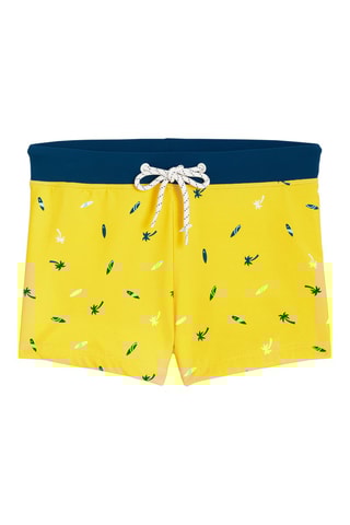 Boxer de bain Jaune et bleu canard - Okaïdi