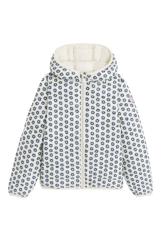 Doudoune à capuche - Ecru et bleu-gris - Okaïdi
