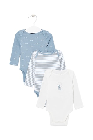 3 bodys - Bleu -  Obaïdi - Obaïbi