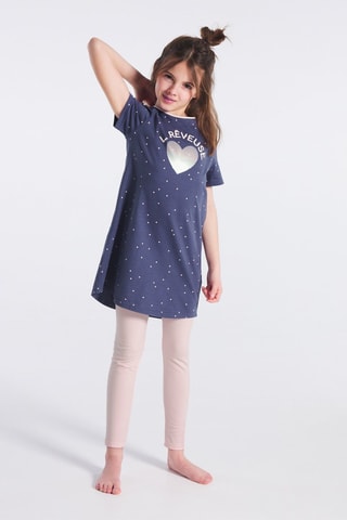 Pyjama Bleu marine et rose poudré - Okaïdi