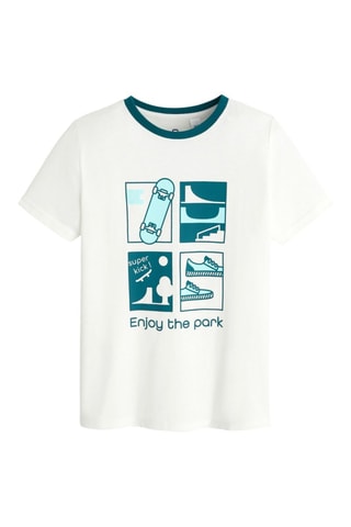 T-shirt - Blanc - Okaïdi