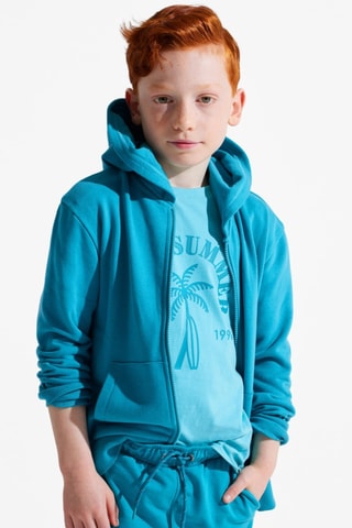 Sweat à capuche - Vert - Okaïdi