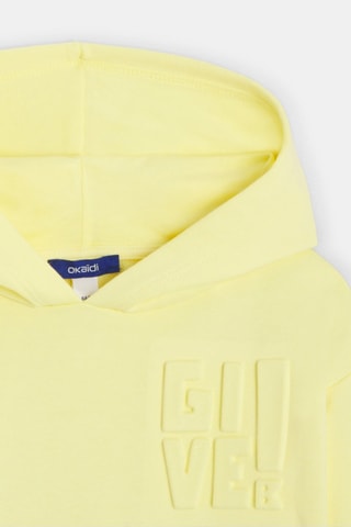Sweat à capuche - Jaune - Okaïdi