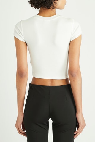 Crop top Gossip Girl Enemies With Benefits - Blanc