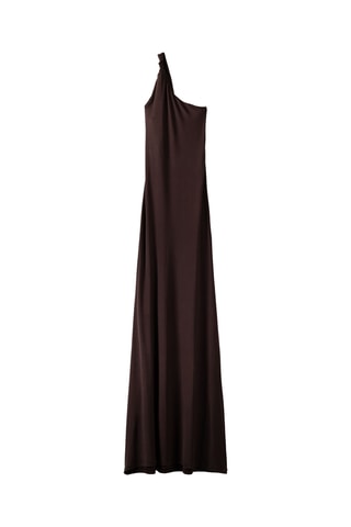Robe asymétrique - Marron