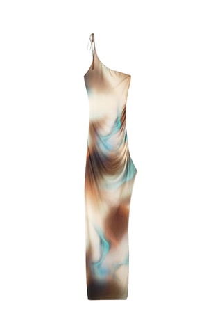 Robe asymétrique - Beige