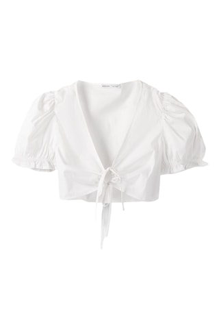 Top noué - Blanc
