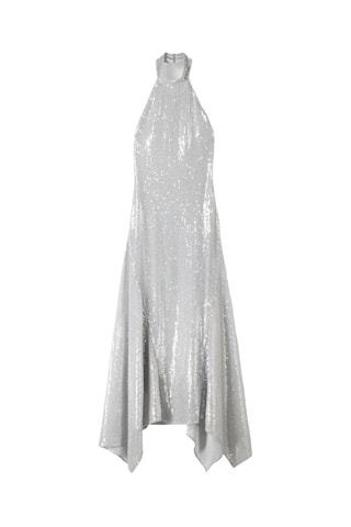 Robe midi - Argenté