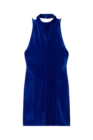 Robe droite - Bleu