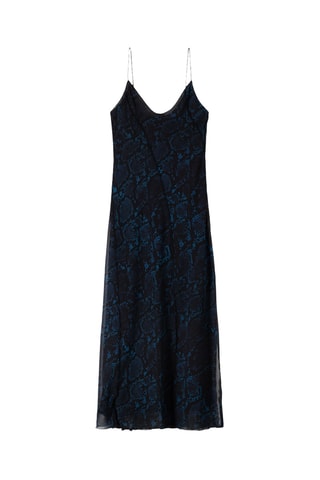 Robe midi - Bleu marine