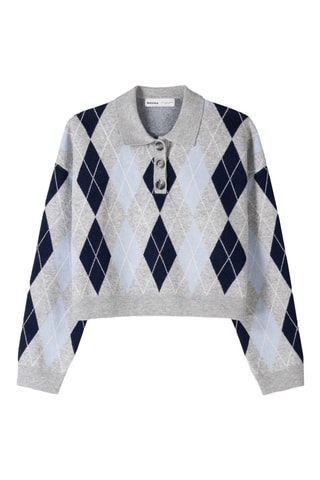 Pull - Gris et bleu