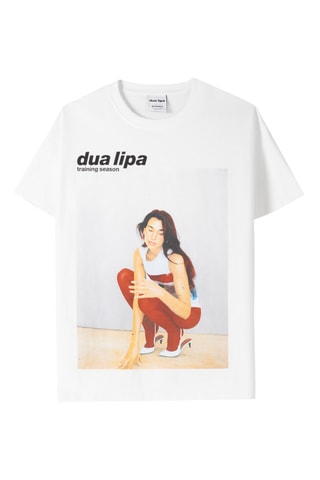 T-shirt oversize Dua Lipa - Blanc
