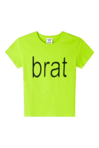T-shirt brat Charli XCX - Vert fluo