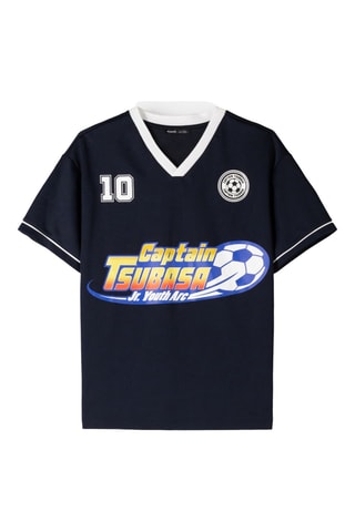 T-shirt Captain Tsubasa - Bleu marine