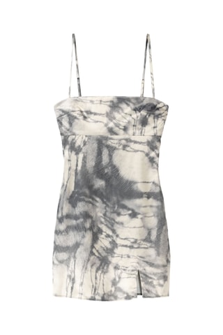 Robe fourreau tie and dye - Gris
