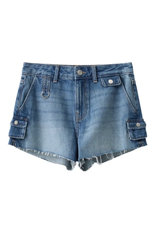 Short en jean - Bleu