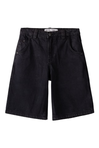 Bermuda en jean - Noir