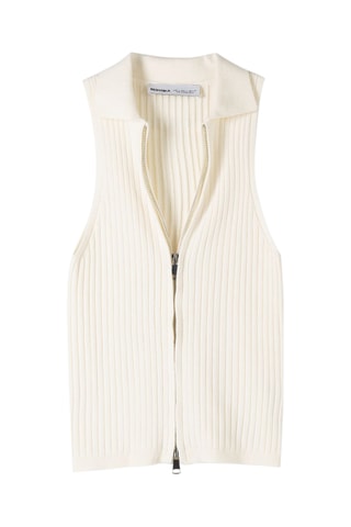 Gilet sans manches - Ecru