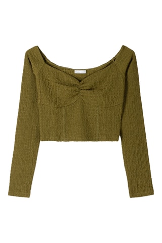 Crop top - Kaki