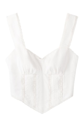 Crop top - Blanc