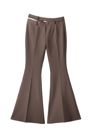 Pantalon flare - Taupe