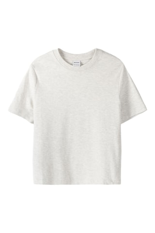 T-shirt regular - Gris clair chiné