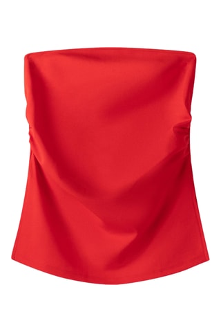 Top bustier - Rouge
