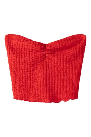 Crop top bustier - Rouge